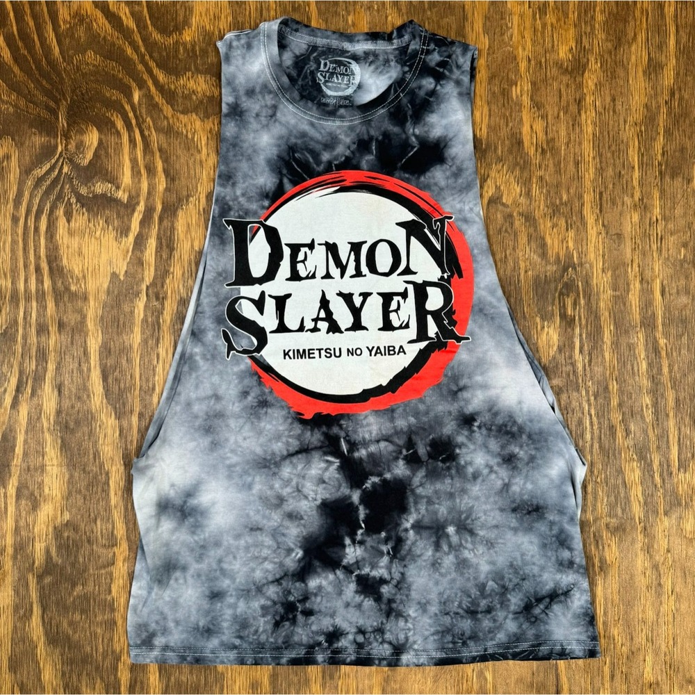 Demon Slayer Kimetsu No Yaiba Sleeveless Tie Dye Tank Medium Aniplex Anime